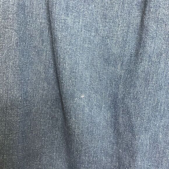 Wrangler Juniors Size 11 Button Front Denim Jean Midi Skirt Blue Dark Wash - Picture 8 of 11